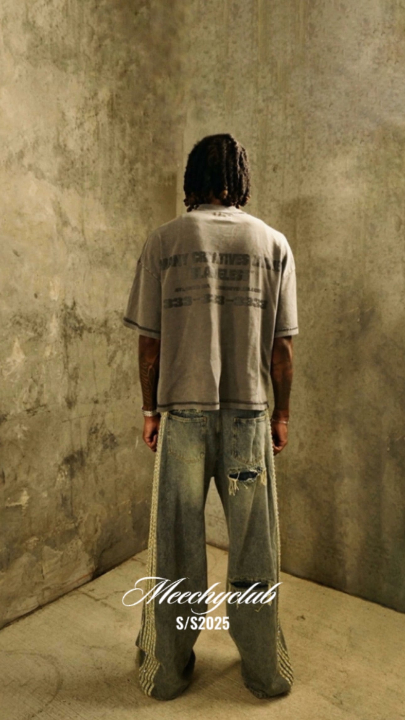 MCLB® “I’m Just A Creative” Washed Grey T