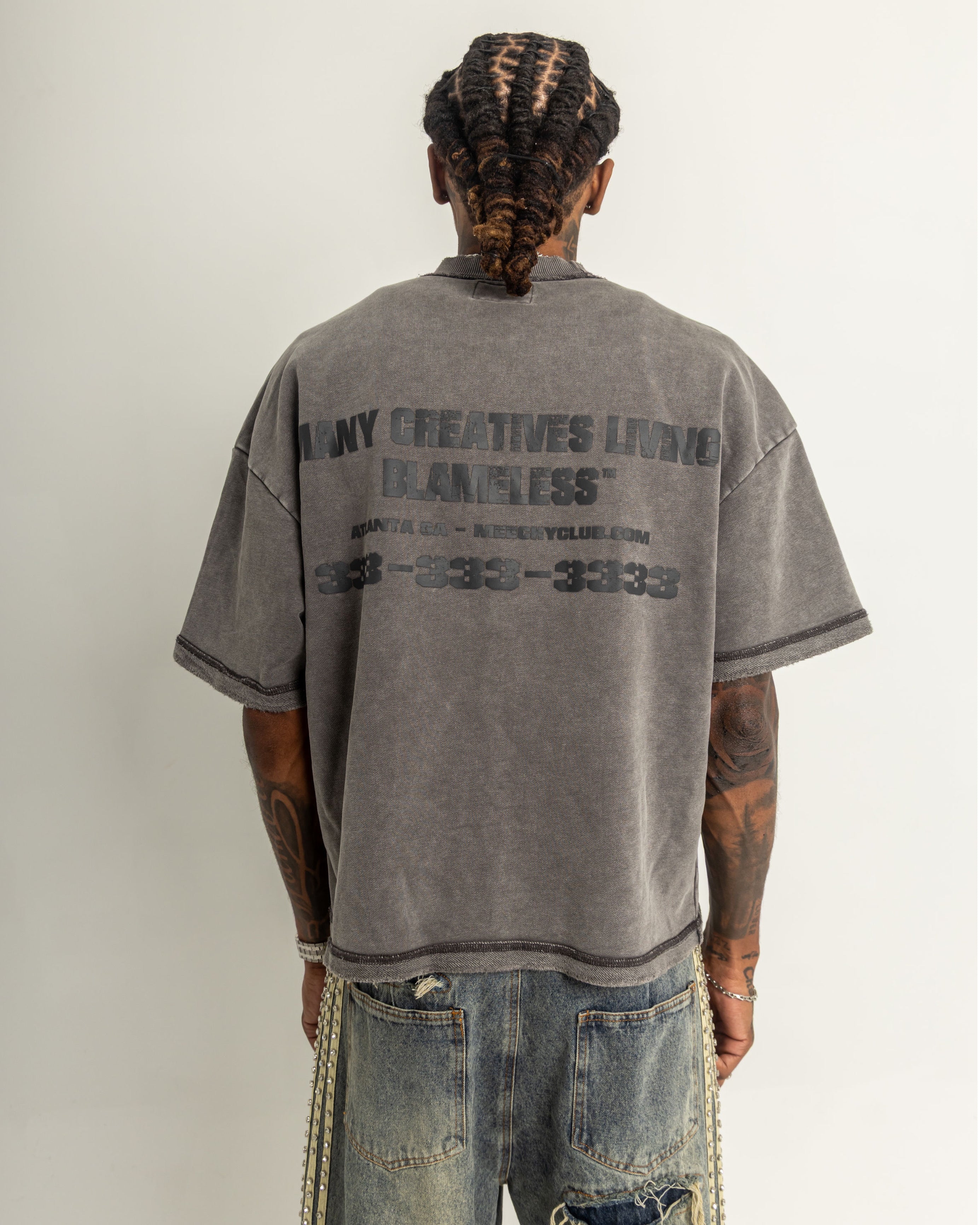 MCLB® “I’m Just A Creative” Washed Grey T