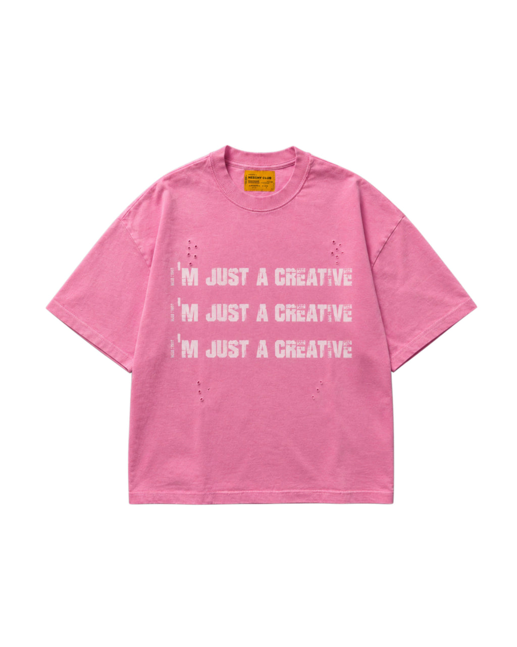 MCLB® “I’m Just A Creative” Washed Pink T