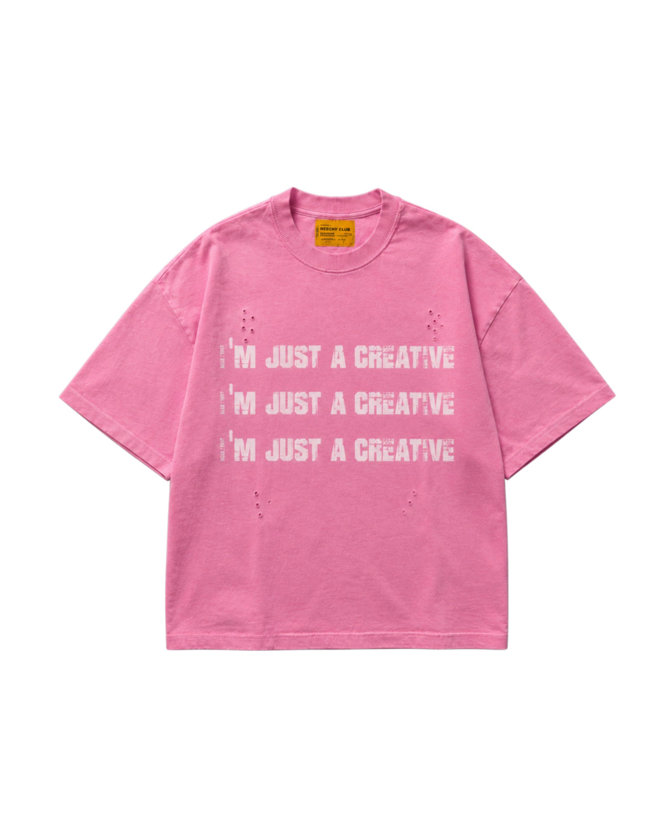 MCLB® “I’m Just A Creative” Washed Pink T