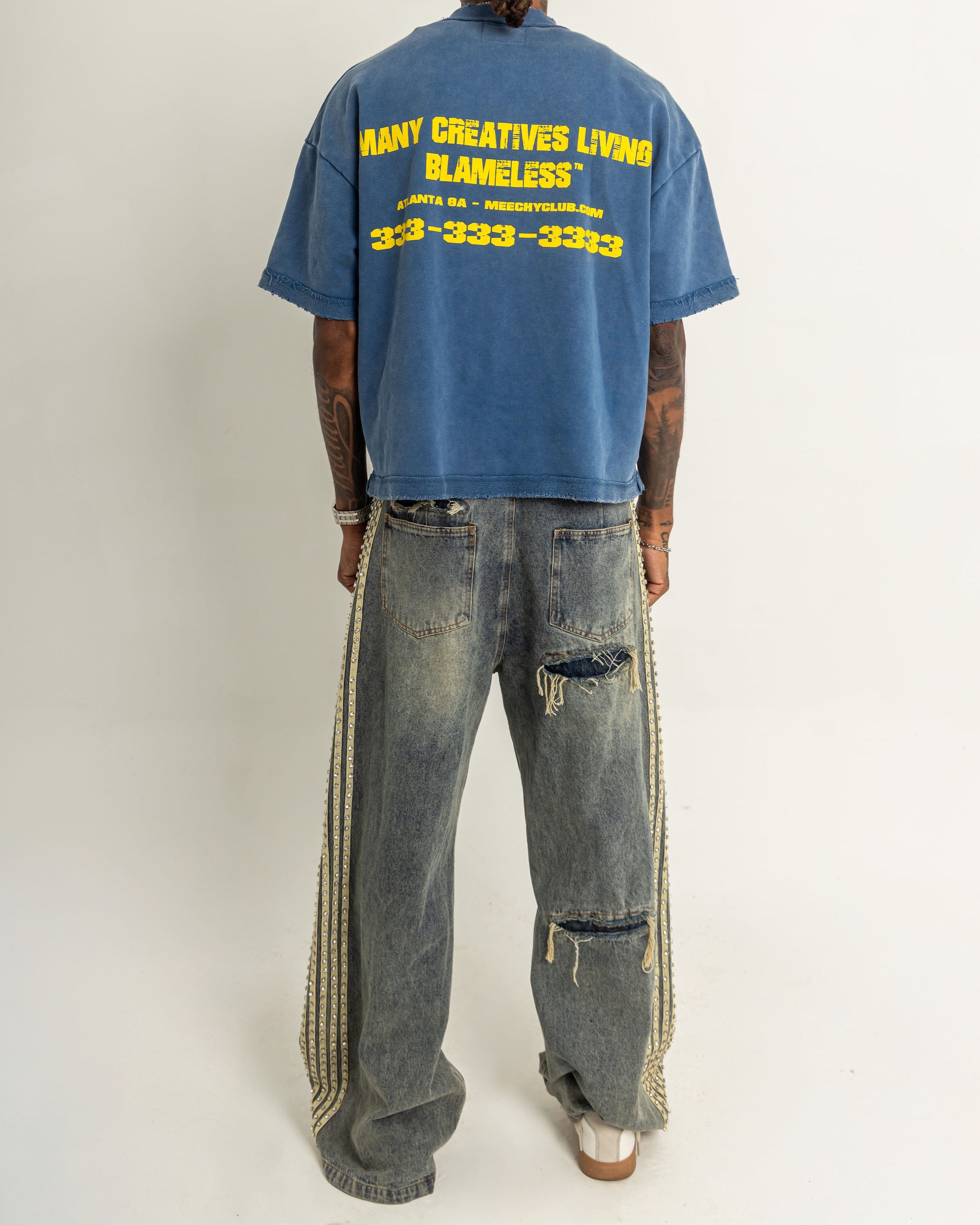 MCLB® “WORK BOY” WASHED NAVY T