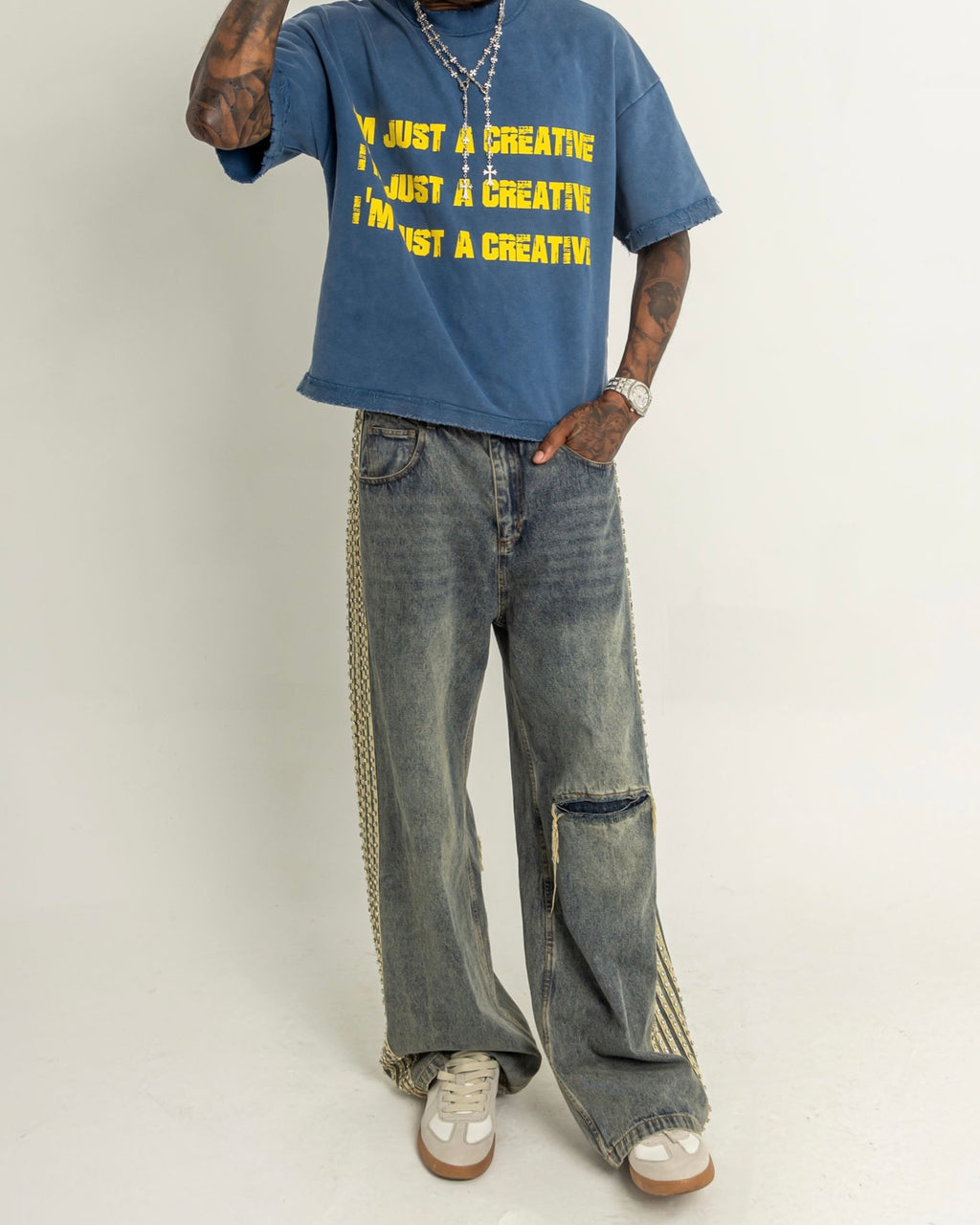 MCLB® “WORK BOY” WASHED NAVY T