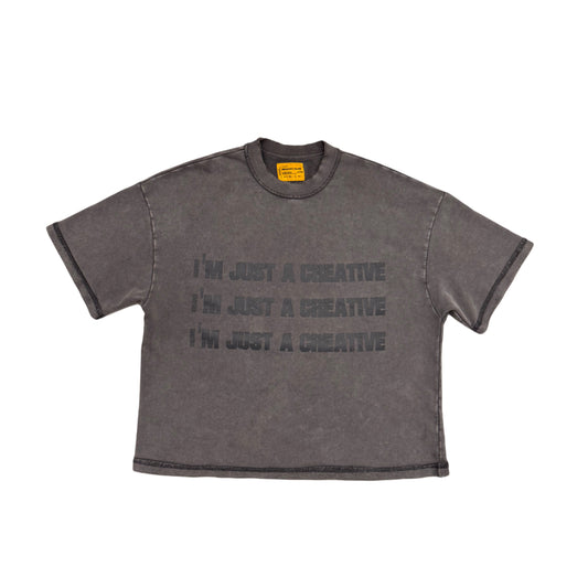 MCLB® “I’m Just A Creative” Washed Grey T
